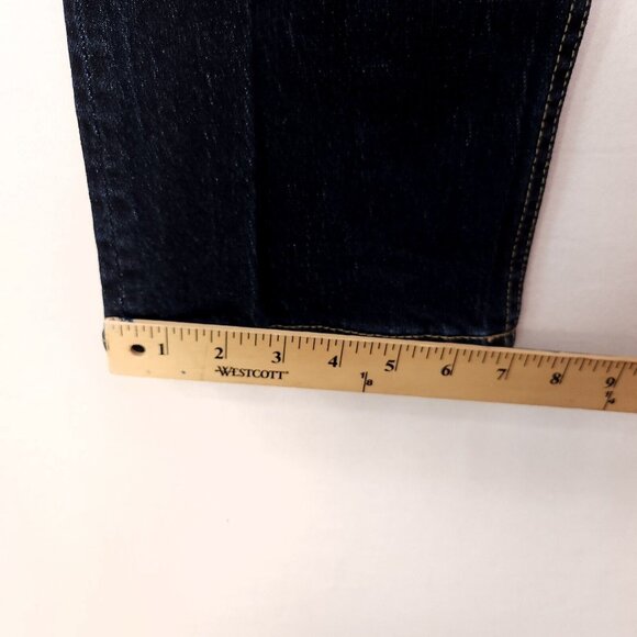 Zara Womens Jeans Straight Leg Size 6 Dark Wash Denim Pants High Rise - Picture 11 of 12